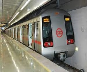 metro train track construction is started from makar sakranti